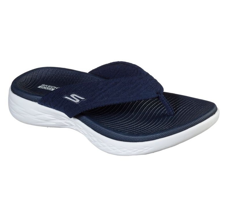 Skechers Dam Marinblå Flip Flop - On The Go 600 - Sunny - Sverige (OFYDK-1739)